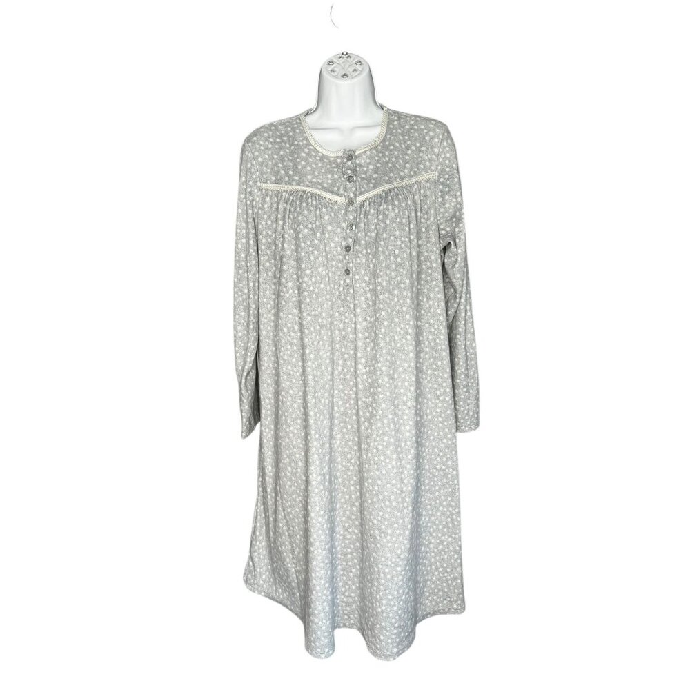 Simply Basic Long Sleeve Sleepwear Nightgown